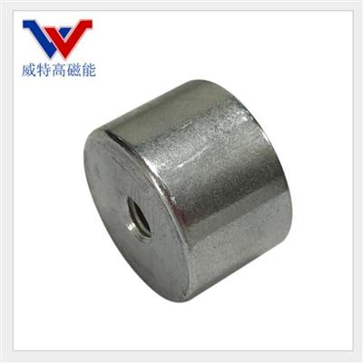 强磁磁铁组件吸力强锅磁带铜圈钕铁硼规格可定做威特高