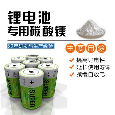 泽辉化工厂家供应锂电池专用碳酸镁正极材料碳酸镁工业级碳酸镁
