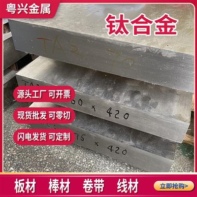 TA2钛合金高强度耐蚀Gr2钛材工业纯钛ta2钛合金板中厚钛板零切