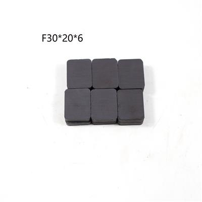 现货大量供应铁氧体磁铁方形F30*20*6普磁陶瓷磁铁黑色磁铁