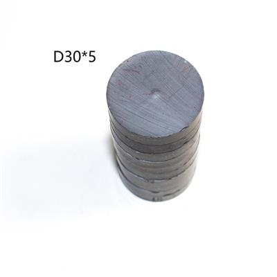 现货供应磁铁铁氧体D30*5圆片圆形吸附好吸铁石磁石